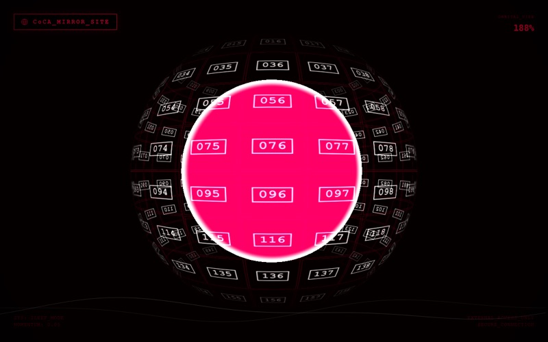 The orbital archive terminal — numbered records in orbit